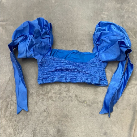 New! SET Agua Bendita Eileen Mila puff sleeve cheeky Bikini 10232 24308 - Picture 5 of 15